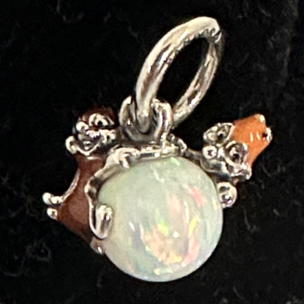 Pandora Disney Silver and Opal Pendant